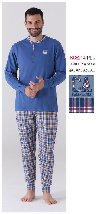 KAREKC6214 PLU- kc6214 plu pigiama uomo m/l cotone - Fratelli Parenti